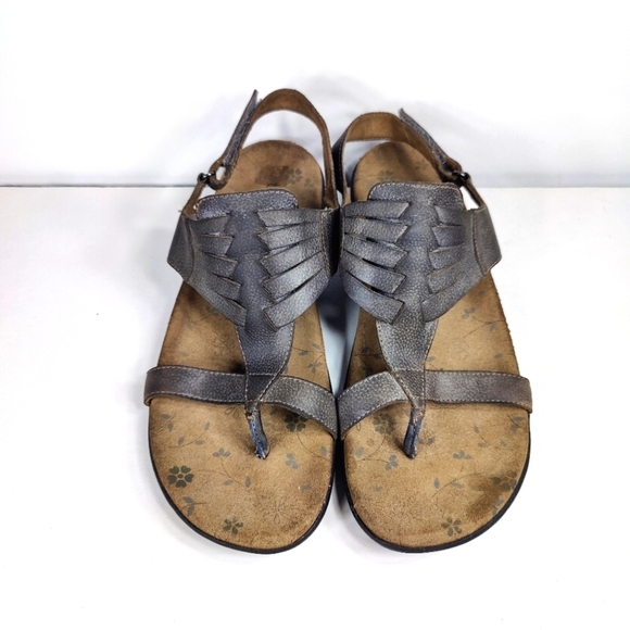 Taos Nirvana Adjustable Ankle Strap Weaved Leather Sandals Women's Shoes Size 9 - Picture 2 of 9